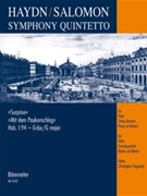 Symphony Quintetto After Sym #94 by Haydn Joseph - Salomon Johann Peter - for Flute and Strings (Christopher Hogwood (Editor))