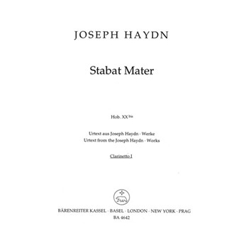 Stabat Mater Hob. XX to -Oratorio (funeral music) versions from 1767 and 1803- by Haydn Joseph for