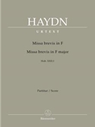 Missa brevis F major Hob. XXII:1 by Haydn Joseph for 2SSolo/Mix