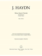 Missa Sancti Nicolai - Wind Set by Haydn Joseph for Wind Set