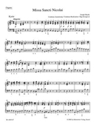 Missa Sancti Nicolai - Organ part by Haydn Joseph for Organ