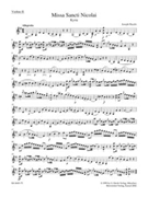 Missa Sancti Nicolai - 2nd Violin by Haydn Joseph for VLN2 Part