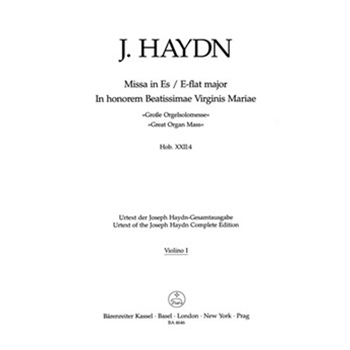 Missa in honorem Beatissimae Virginis Mariae E-flat major Hob. XXII:4 "Great Organ Mass" by Haydn Joseph for
