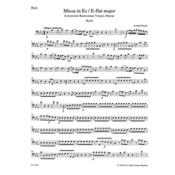 Missa in honorem Beatissimae Virginis Mariae E-flat major Hob. XXII:4 "Great Organ Mass" by Haydn Joseph for
