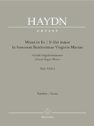 Missa in honorem Beatissimae Virginis Mariae E-flat major Hob. XXII:4 "Great Organ Mass" by Haydn Joseph for SSolo/ASol