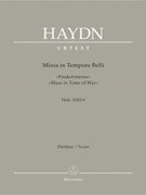 Mass In Time Of War by Haydn Joseph for Full Score