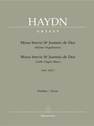 Missa Brevis St Joannis De Deo by Haydn Joseph - Little Organ Mass - for Full Score