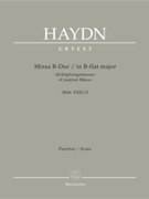 Missa B-Dur Hob. XXII:13 "Schopfungsmesse" by Haydn Joseph for Sg-S-Solo