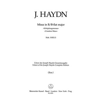 Missa B-flat major Hob.XXII:13 "Creation Mass" by Haydn Joseph for