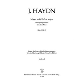 Missa B-flat major Hob.XXII:13 "Creation Mass" by Haydn Joseph for