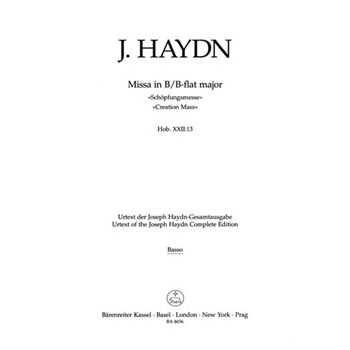 Missa B-flat major Hob.XXII:13 "Creation Mass" by Haydn Joseph for