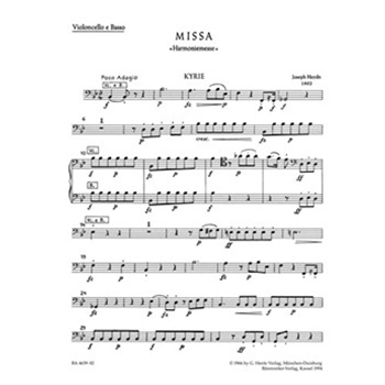 Missa B-flat major Hob.XXII:14 "Harmony Mass" by Haydn Joseph for