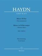 Missa In B Flat Major Theresienmesse by Haydn Joseph - Moehn Heinz - for SATB