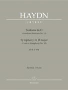 Symphony D major Hob.I :104 "London Symphony No. 12" by Haydn Joseph for 2Fl/2Ob/2c