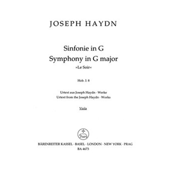Symphony Nr. 8 G major Hob.I:8 "Le Soir" by Haydn Joseph for