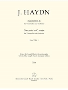 Concerto for Violoncello and Orchestra C major Hob.VIIb:1 by Haydn Joseph for