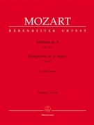 Symphony #29 A major K 201 by Mozart Wolfgang Amadeus for Full Score