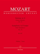 Symphony Nr. 31 D major K. 297 (300a) "Paris Symphony" by Mozart Wolfgang Amadeus for 2Fl/2Ob/2c