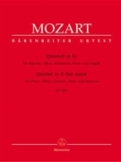 Quintet For Woodwinds & Piano by Mozart Wolfgang Amadeus for Woodwind Quartet w/