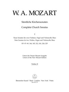 Complete Church Sonatas Volume 1 -Nine Sonatas for two Violins Organ and Violoncello/Bass- by Mozart Wolfgang Amadeus for