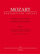Complete Church Sonatas Volume 3/4 -Two Sonatas for Organ and Orchestra by Mozart Wolfgang Amadeus for org-Solo/O