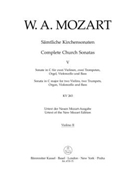 Complete Church Sonatas Volume 5 -Sonata C major K. 263 for two Violins two Trumpets Organ Violo by Mozart Wolfgang Amadeus for