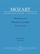Missa Brevis In G Major by Mozart Wolfgang Amadeus - Kv140 - for SATB