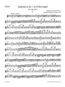 Symphony Nr. 26 E-flat major K. 184(166a) by Mozart Wolfgang Amadeus for