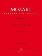 Symphony Nr. 26 E-flat major K. 184(166a) by Mozart Wolfgang Amadeus for 2Fl/2Ob/2b