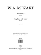 Symphony Nr. 25 G minor K. 183 (K.6: 173 dB) by Mozart Wolfgang Amadeus for
