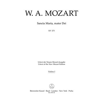 Sancta Maria mater Dei K. 273 by Mozart Wolfgang Amadeus for