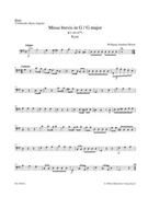 Missa brevis G major K. 49 (47d) by Mozart Wolfgang Amadeus for