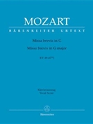 Missa Brevis In G Major by Mozart Wolfgang Amadeus - Kv49 - for SATB
