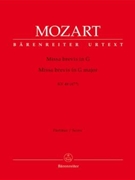 Missa brevis G major K. 49 (47d) by Mozart Wolfgang Amadeus for SSolo/ASol