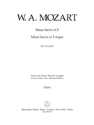 Missa brevis F major K. 192 (186f) by Mozart Wolfgang Amadeus for