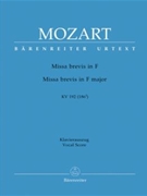 Missa Brevis In F Major by Mozart Wolfgang Amadeus - Kv192 - for SATB