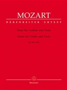 Duos For Violin & Viola Kv 423/4 by Mozart Wolfgang Amadeus for Str Duet