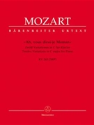 Ah Vous Dirai-je Maman Variations On by Mozart Wolfgang Amadeus for Piano