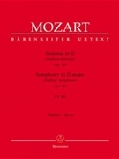 Symphony Nr. 35 D major K. 385 "Haffner Symphony" by Mozart Wolfgang Amadeus for 2Fl/2Ob/2c