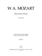 Misericordias Domini K. 222 (205a) by Mozart Wolfgang Amadeus for
