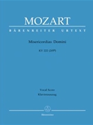 Misericordias Domini by Mozart Wolfgang Amadeus - Kohs Andreas - for SATB