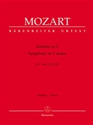 Symphony F major K. Anh. 223 (19a) by Mozart Wolfgang Amadeus for 2Ob/2Hn/St