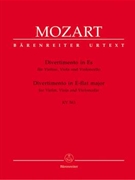 Divertimento In E-flat Major Kv563 by Mozart Wolfgang Amadeus - Berke Dietrich - for String Trio