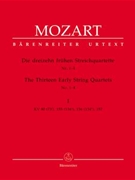13 Early String Quartets by Mozart Wolfgang Amadeus for Str Quartet (V.1 # 1-4)