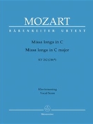 Missa Longa In C by Mozart Wolfgang Amadeus - Focke Martin - for SATB