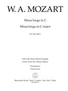 Missa longa C major K. 262 (246a) by Mozart Wolfgang Amadeus for SSolo/ASol