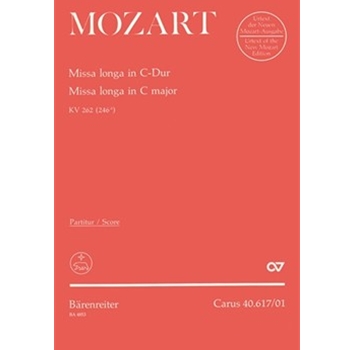 Missa longa C major K. 262 (246a) by Mozart Wolfgang Amadeus for SSolo/ASol