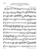 Concerto for Flute and Orchestra G major K 313 (285c) by Mozart Wolfgang Amadeus for Violin 1 Part