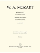 Concerto for Flute and Orchestra D Major K 314 (285d) by Mozart Wolfgang Amadeus for Violin 1 Part