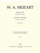 Concerto for Flute and Orchestra D major K 314 (285d) by Mozart Wolfgang Amadeus for Viola Part